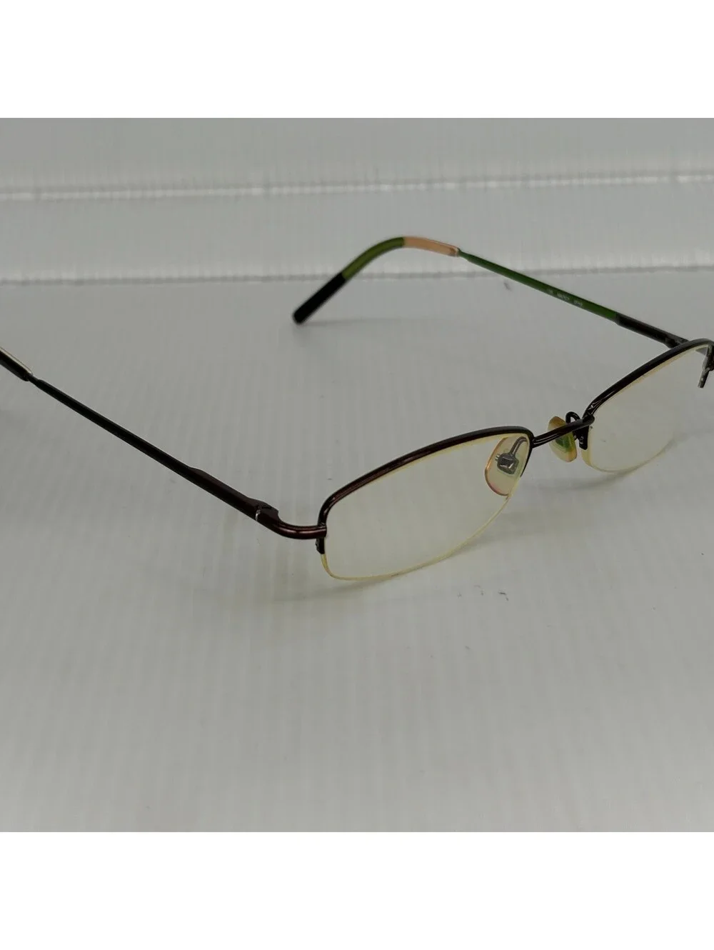 Kate Spade Marcy 0FH5 Green Brown Semi Rimless Frames Only Made In Italy
